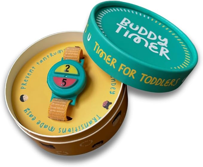 Visual Timer for Kids - 2 & 5 Minute Preset Timer for Easy Transitions & Taking Turns, Fosters Independence and Confidence for Toddler