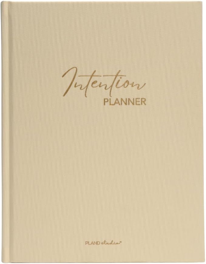 Pland Studio 90-Day Planner Journal β Undated Daily Goal Organizer in Alabaster Linen | Gratitude Journal, Habit Tracker, Vision Board, and Reflection Pages for Mindful Planning