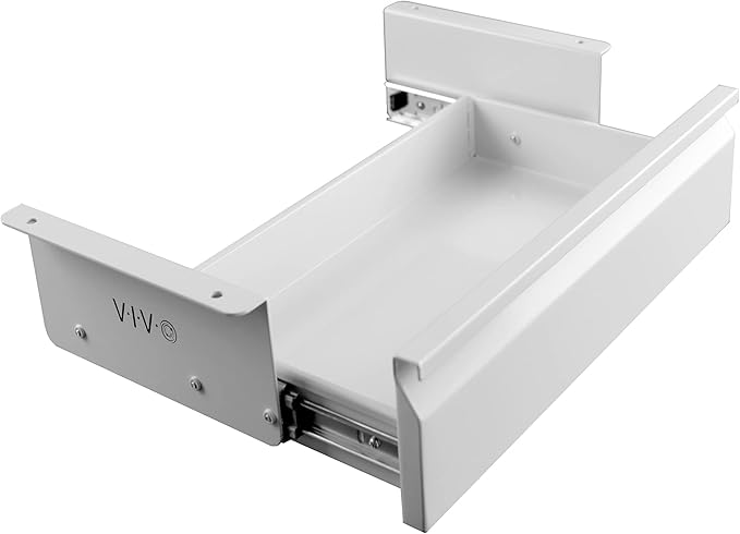VIVO 16 inch Under Desk Slide Out Drawer without Shell, Home Office Storage Organizer, White, DESK-AC03A-W