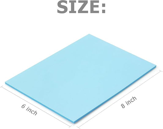 Sticky Notes 8x6 inch Bright Colors Self-Stick Pads 8 Pads/Pack 35 Sheets/Pad Total 280 Sheets