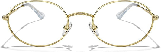 RB. Pilot Oval Reading Glasses for Women Men Blue Light Blocking Computer Thin Metal Full Rim Frame Readers