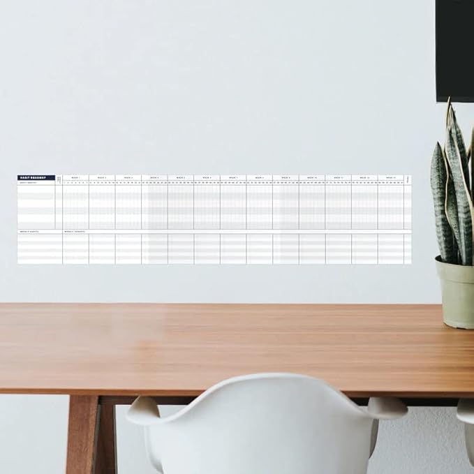 BestSelf Co. Habit Roadmap - Goal Tracker & Journal Planner. 13-Week Roadmap for Goal Setting & Self Improvement. Achieve goals, cultivate habits with this habit tracker journal.