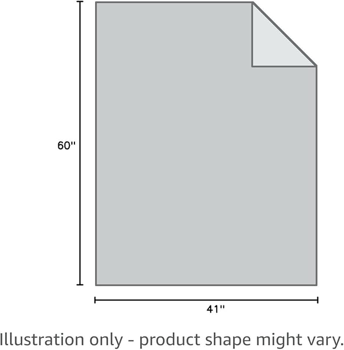 YnM Exclusive Weighted Blanket, Soothing Cotton, Smallest Compartments with Glass Beads, Bed Blanket for One Person of 90lbs, Ideal for Twin Bed (41x60 Inches, 10 Pounds, Light Grey)