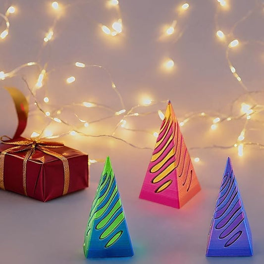 3 Packs Impossible Cone,Spiral Cone Fidget Toy,Impossible Cones passthrough Impossible Pyramid for Relaxing,Spiral Fidget Toy passthrough Impossible Cone,Birthday for Adults & Kids