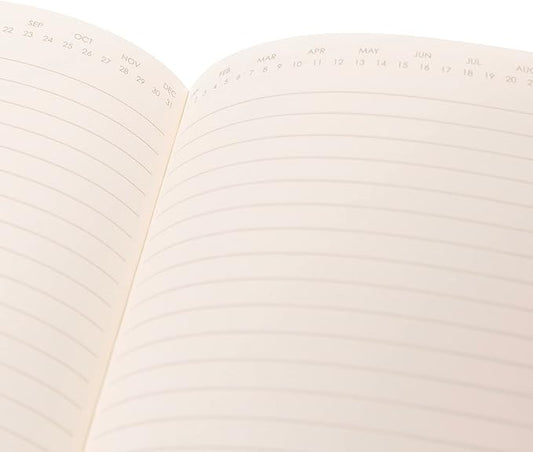 Graphique Apollo Vegan Leather Journal | Hardcover Notebook | 192 Lined Pages | Inner Pocket, Pen Loop, Elastic Closure | Work, Diary, Notes | 6” x 8”