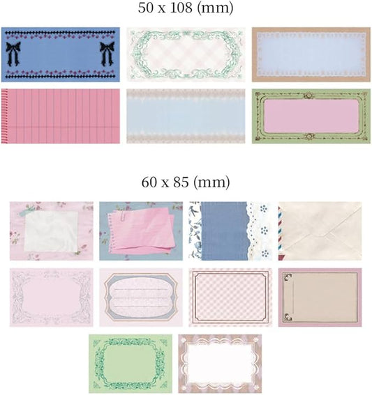 Monolike Nostalgia Sticker Pack (102Pcs) - Variety Pack, Journal, Scrapbook, Fancy Sticker, Paper