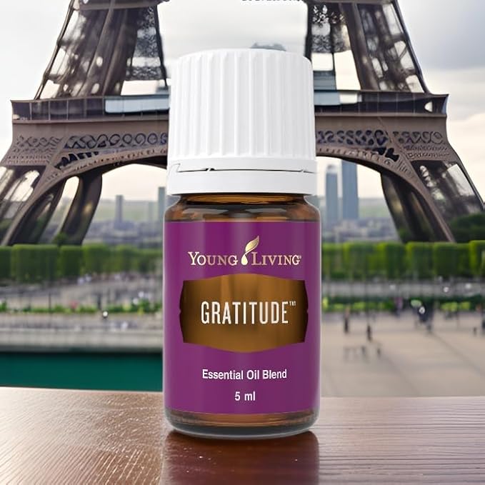 Young Living Gratitude Premium Essential Oil Blend - Aromatherapy for Thankfulness and Positivity - Uplifting Grand Fir and Frankincense Aroma - 5 ml Bottle