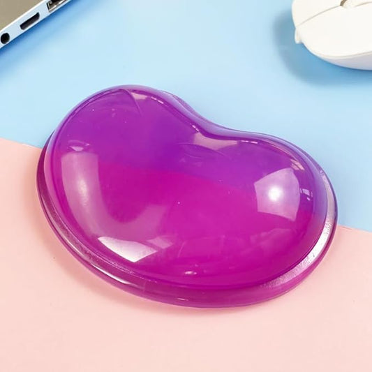 Ergonomic Gel Wrist Rest Pad for Mouse, Computer Mouse Wrist Support for Arm Pain Relief, Heart-Shaped Cute Hand Wrist Cushion for Home and Office Working Gaming Anti-Fatigu