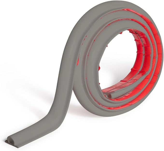 Rubber Bond TV Cord Hider Cable Protector - Strong Self Adhesive Wall Cord Cover Cable Hider - Low Profile Cable Management Wall Cord Concealer Cable Raceway