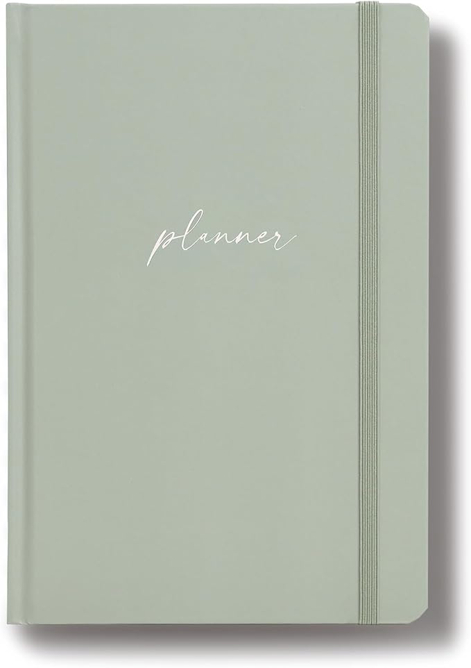 2025-2026 Planner - Undated Monthly, Weekly & Daily Planner for Planning Your Success - To Do List, Habit Tracker, Hardcover, Aesthetic, Stylish School or Office Supplies (Sage, A5)