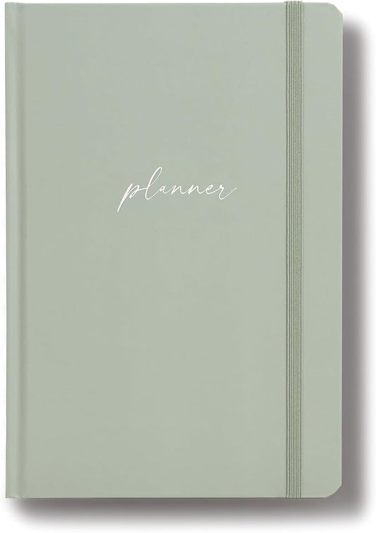2025-2026 Planner - Undated Monthly, Weekly & Daily Planner for Planning Your Success - To Do List, Habit Tracker, Hardcover, Aesthetic, Stylish School or Office Supplies (Sage, A5)