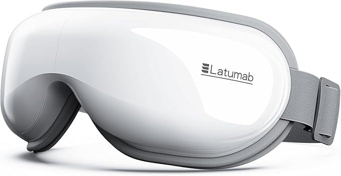 Eye Massager with Heat, Heated Eye Mask with Bluetooth Music, Face Massager, Mask for Migraine & Headache Relief, Improved Sleep, Birthday Gifts for Mom Dad Women Men Her Him