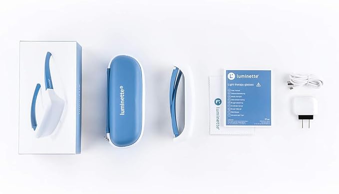 Luminette 2 Light Therapy Glasses (Updated 2024) - Wearable Happy Lamp - Natural Relief for Sleep Problems, Seasonal Mood Disorders, and Jet Lag - Portable Daylight Lamp