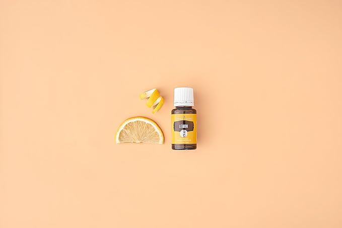 Young Living Lemon - Premium Essential Oil for Skin Care, Aromatherapy Diffuser - Fresh and Zesty Aroma - Perfume Ingredient with Citrus Scent - 15ml Bottle