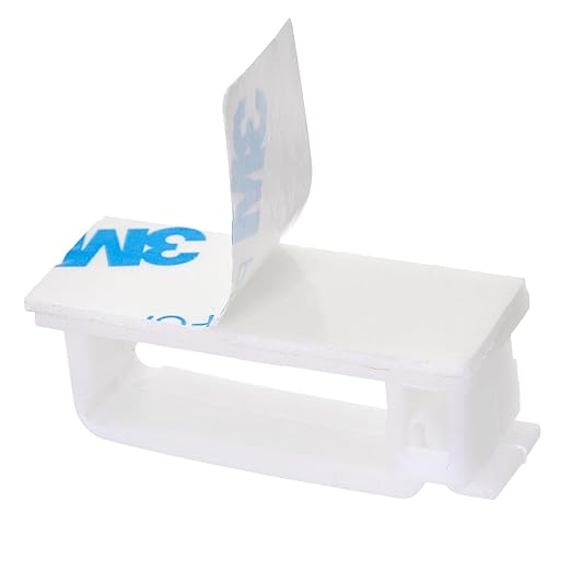 50Pcs Self Adhesive Cable Management Clips,Cable Organizers Wire Clips Cord Holder for PC Laptop Ethernet Cable Desktop Home Office(1.78’’ x 0.75’’ x 0.28’’, White)