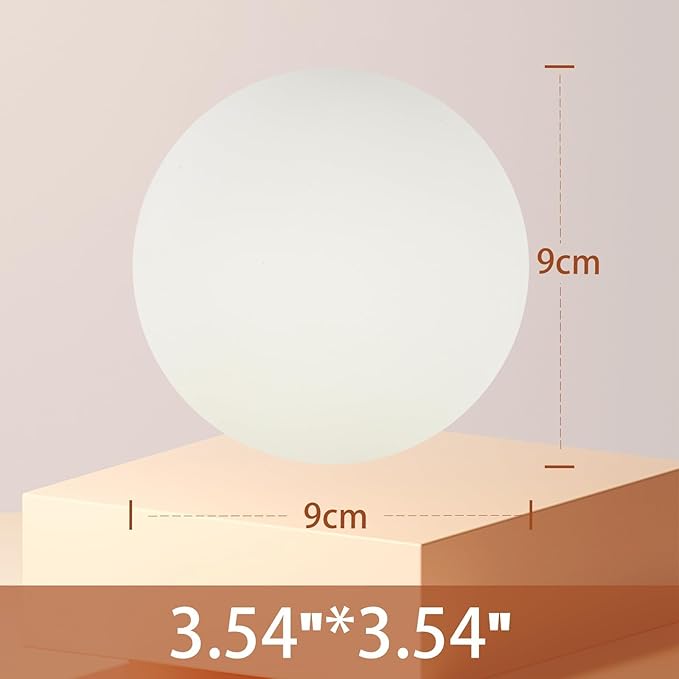 Anboor Jumbo Stress Ball for Adults and Kids,White Giant Squishies Stress Ball Change Colors in The Dark,Large Sensory Squeeze Ball Relief Stress for Boy Girl