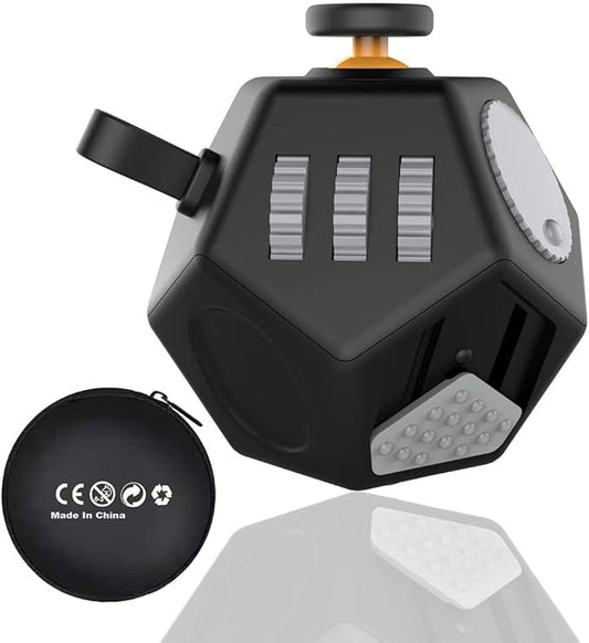 Mini Finger Cube Toys,Sensory Fidget Toys Relief Stress and Anxiety Depression Anti for Childens and Adults with ADD,ADHD,OCD,Autism(Black)