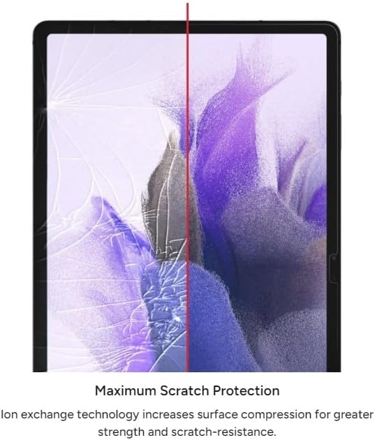 ZAGG InvisibleShield Glass Elite Screen Protector for Samsung Galaxy Tab S9/S9 FE - Advanced Strength, Recycled Glass, ClearPrint Technology, Reinforced Edges, Smooth Feel, Easy Installation