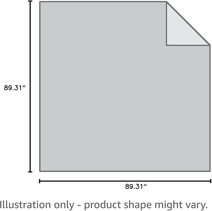 downluxe Queen Size Blanket with Satin Trim, Lightweight Down Alternative Blankets Queen Size for All Season, Machine Washable (Silver, 90x90 Inch)