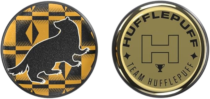 PopSockets PopPuck – Magnetic Fidget Toy for Adults & Kids, Trick Magnet, Sensory Toy for Stress Relief & Focus, Harry Potter - Hufflepuff