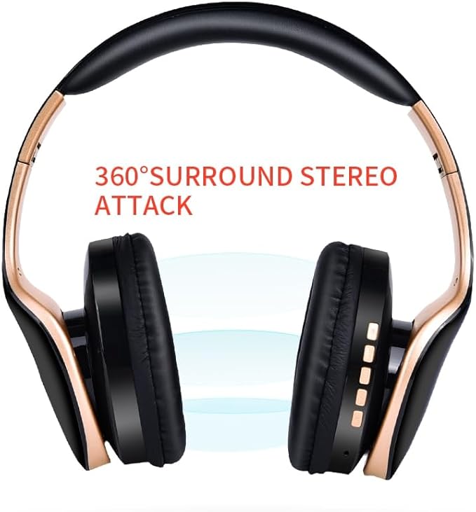 Wireless Foldable Gaming Headphones - Red