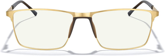 MERRY'S Fashion Blue Light Blocking Glasses - Reading Glasses Metal Frame Spring Hinge Readers for Men Eyeglasses