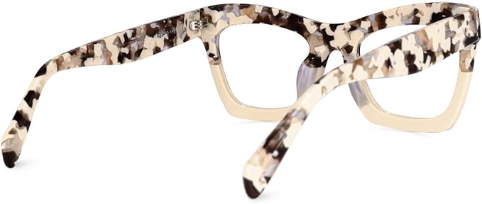 VOOGLAM Stylish Rectangle Blue Light Blocking Glasses for Women Anti Eyestrain Dry Eyes Eyewear Sienna