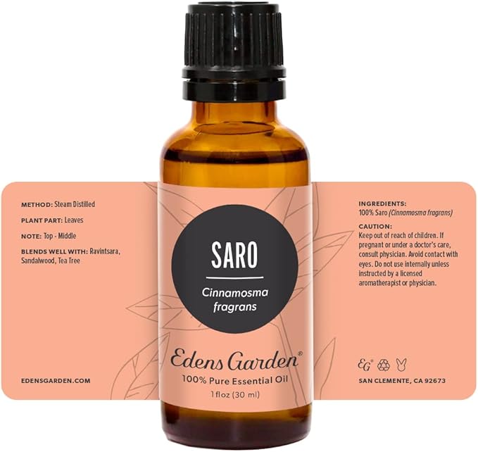 Edens Garden Saro Essential Oil- 100% Pure Premium Grade, Undiluted, Natural, Therapeutic, Aromatherapy, The Best for Diffuser, Candle, Hair, Humidifiers 30 ml (1 fl oz)