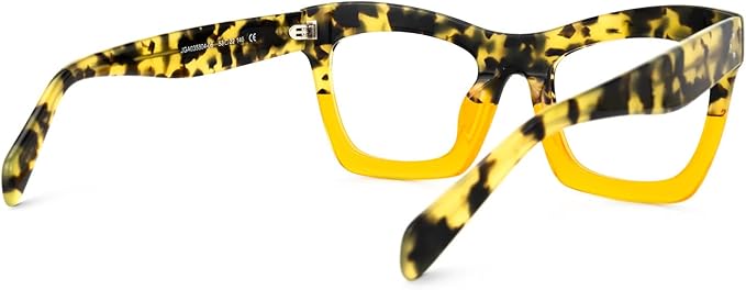 VOOGLAM Stylish Rectangle Blue Light Blocking Glasses for Women Anti Eyestrain Dry Eyes Eyewear Sienna