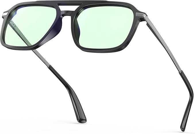 Goiteia Blue Light Glasses Men Women ā Retro 70s Gaming Glasses for Anti Eyestrain, Comfortable for All-Day Wear