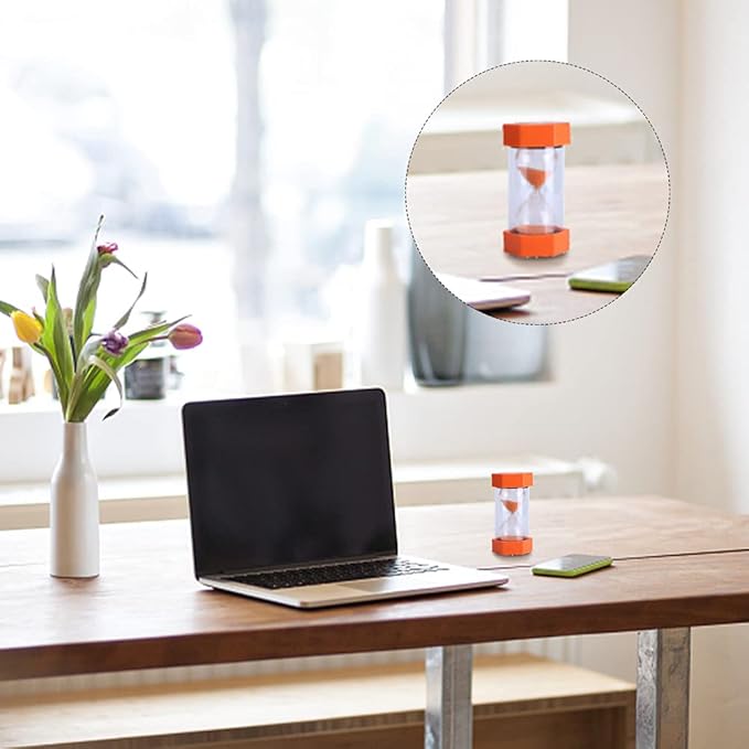 SANDTIMER 5 PcsColorful Hourglass, Sand Timers, Acrylic Hourglass Timer, Kitchen Timer,1/3/5/10/30 Minutes Sandglass for Classroom, Home, Kitchen, Office Decoration