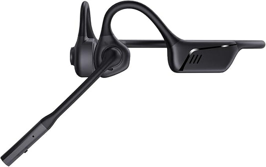 ZIOCOM Open Ear Headphones, Bluetooth 5.1 Headset with Mic, ENC Noise Cancelling and Mute Button, Lightweight, AptX-LL Wireless Headset for Office Driving Working Home-10 Hrs(Not Bone Conduction)