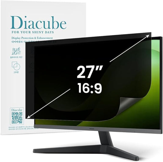 27 Inch Computer Privacy Screen Filter for 16:9 Aspect Ratio Widescreen Desktop PC LED Monitors – Compatible with Curved Monitors - Eye Protection | Anti-UV | Anti-Glare, Anti Spy Screen Protector Film