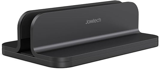 Aluminum Laptop Vertical Stand Organizer, Sturdy Laptop Computer Holder Desktop Stand Compatible with New Retina Apple MacBook Pro/Air, Mac mini and iPad Pro - Black