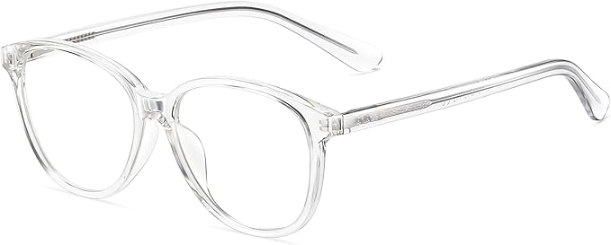 MEETSUN Blue Light Blocking Glasses for Women Cat Eye Blue Light Glasses TR Frame Anti Eyestrain UV Glare Computer Gaming Eyeglasses(Clear Frame)