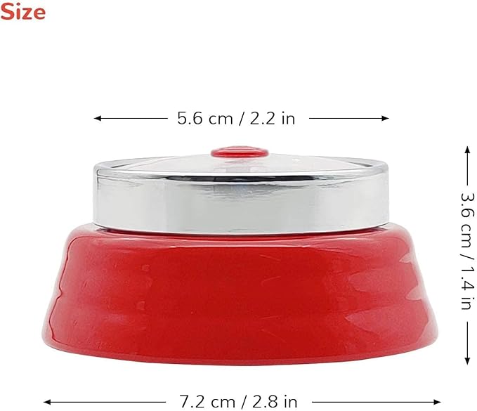 Mechanical Timer, Visual Countdown Timer, 60 Minutes Electronic Timer for Cooking, Classroom, Game, Study, Office, Magnetic Alarm Clock with Alarm Sound (Red & White)