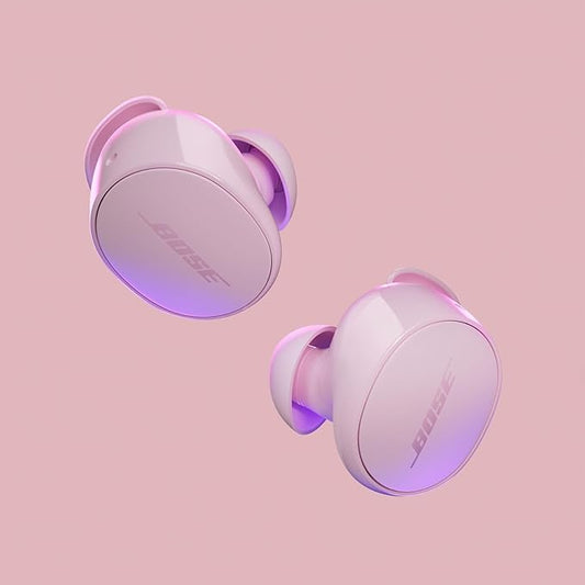 Bose QuietComfort Bluetooth Earbuds, True Wireless Earbuds with Active Noise Cancellation and Mic, Deep Bass, IPX4 Rating, Up to 8.5 Hours of Playtime, Petal Pink - Limited Edition Color