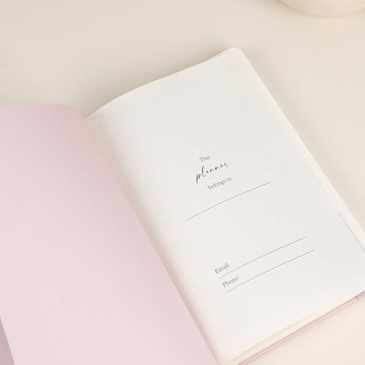 2025-2026 Planner - Undated Monthly, Weekly & Daily Planner for Planning Your Success - To Do List, Habit Tracker, Hardcover, Aesthetic, Stylish School or Office Supplies (Pink, A5)