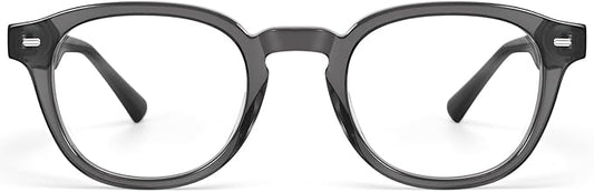 Dollger Blue Light Blocking Glasses For Woman Men Thick Frame Round Non-Prescription, pertain Computer Gaming,TV,Work