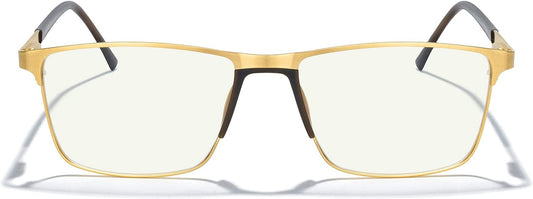 MERRY'S Fashion Blue Light Blocking Glasses - Reading Glasses Metal Frame Spring Hinge Readers for Men Eyeglasses