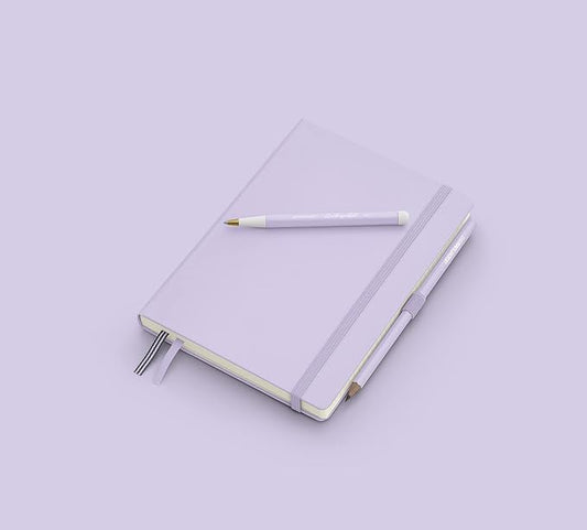LEUCHTTURM1917 - Notebook Softcover Medium A5-123 Numbered Pages for Writing and Journaling (Lilac, Ruled)