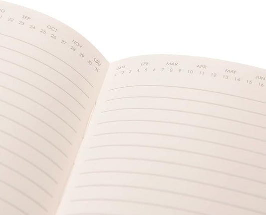 Graphique Apollo Vegan Leather Journal | Hardcover Notebook | 192 Lined Pages | Inner Pocket, Pen Loop, Elastic Closure | Work, Diary, Notes | 6” x 8”