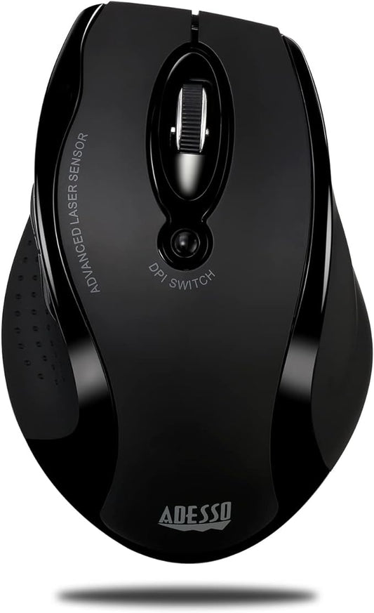 Adesso iMouse G25 - Wireless Ergonomic RF Laser Mouse
