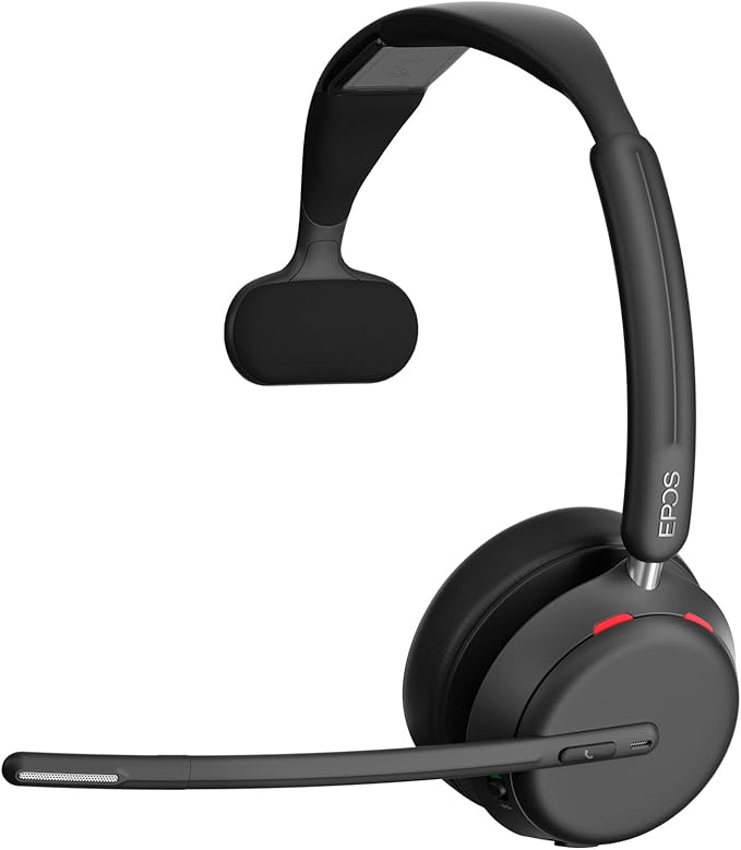 EPOS Impact 1030 Single-Sided Wireless Headset for PC with Noise-Canceling Mic, AI Voice Clarity, Super Wideband Audio, All-Day Comfort, Ideal for Office Professionals, Microsoft Teams Certified