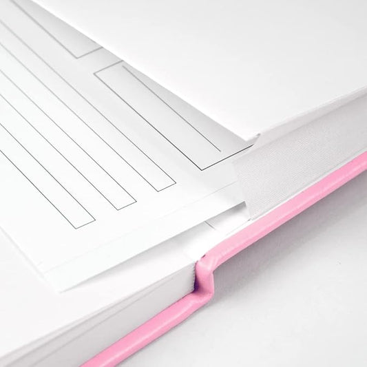 JOYEUX Blank Journal Notebook, A5, 160 Pages 100 Gsm Thick Sketch Books Hardcover Journal for Writing, 5.7 inches x 8 inches Notebooks for Work (Pink)