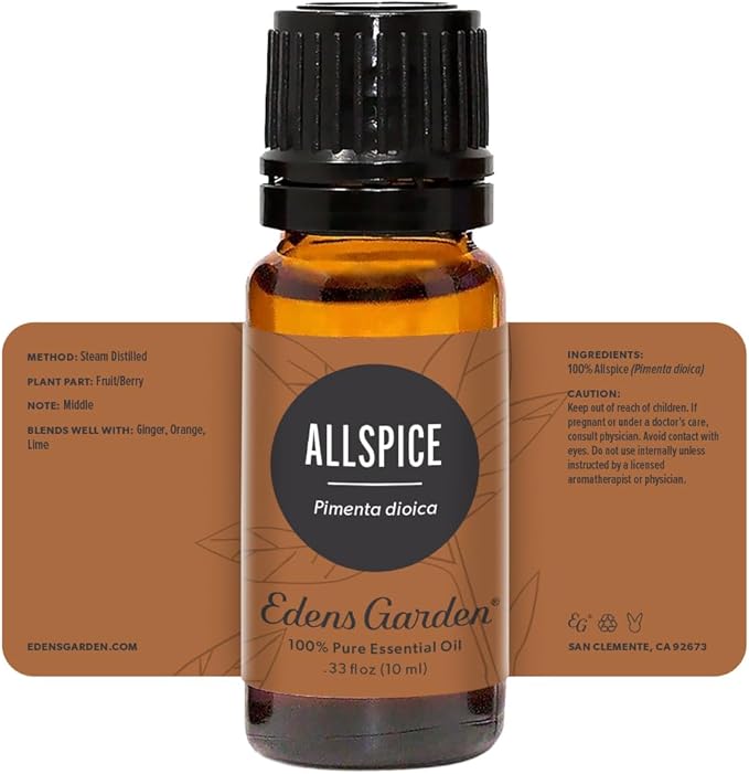 Edens Garden Allspice Essential Oil, 100% Pure Therapeutic Grade (Undiluted Natural/Homeopathic Aromatherapy Scented Essential Oil Singles) 10 ml
