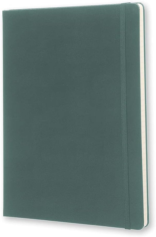 Moleskine Classic Notebook, Hard Cover, XL (7.5" x 9.5") Ruled/Lined, Forest Green, 192 Pages