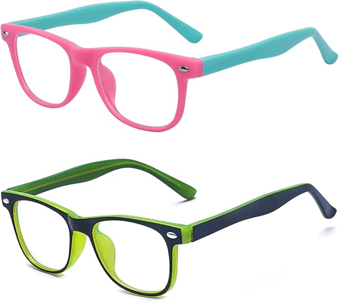 Outray Blue Light Glasses for Kids Computer Blue Light Blocking Glasses for Boys and Gilrs Age 3-12 Anti Eyestrain