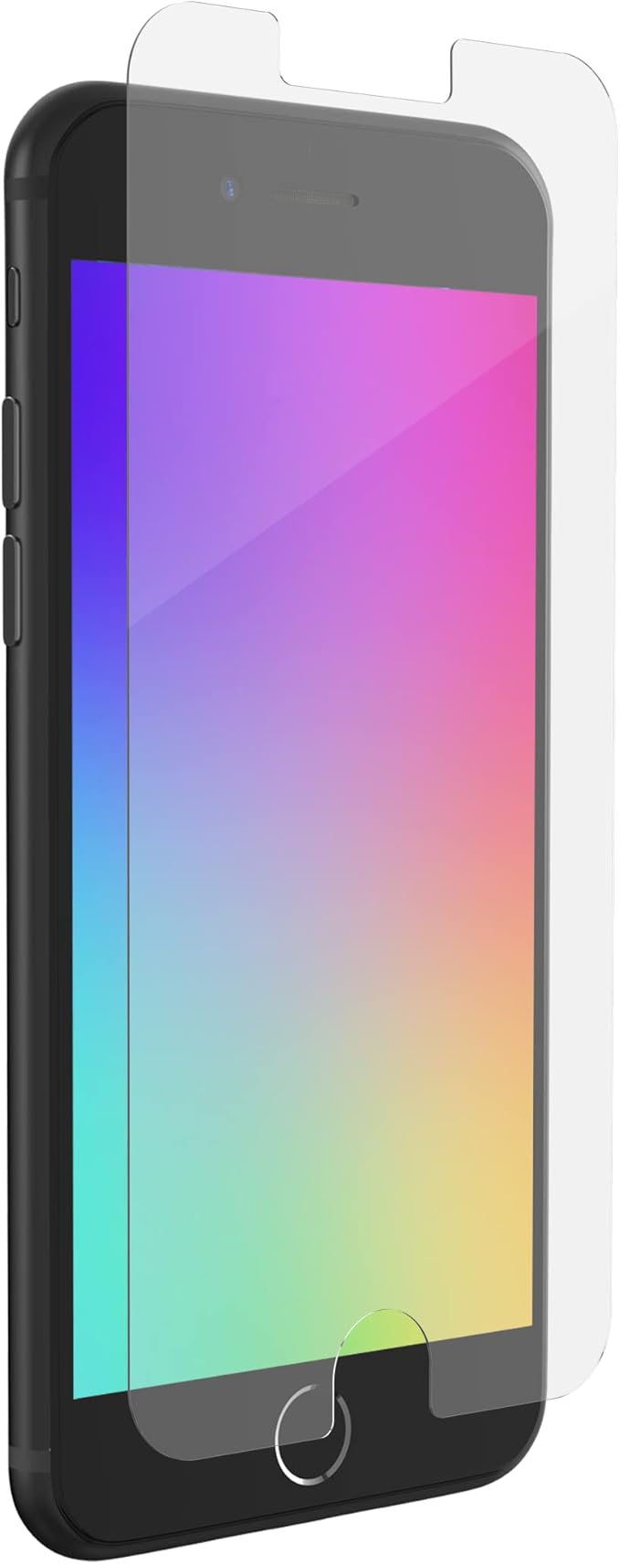 ZAGG Glass Elite VisionGuard Screen Protector for iPhone SE (3rd/2nd Gen), 8, 7, 6s, 6 – Blue Light Filter, Aluminosilicate Glass, Scratch & Shatter Protection, InvisibleShield, Easy Install