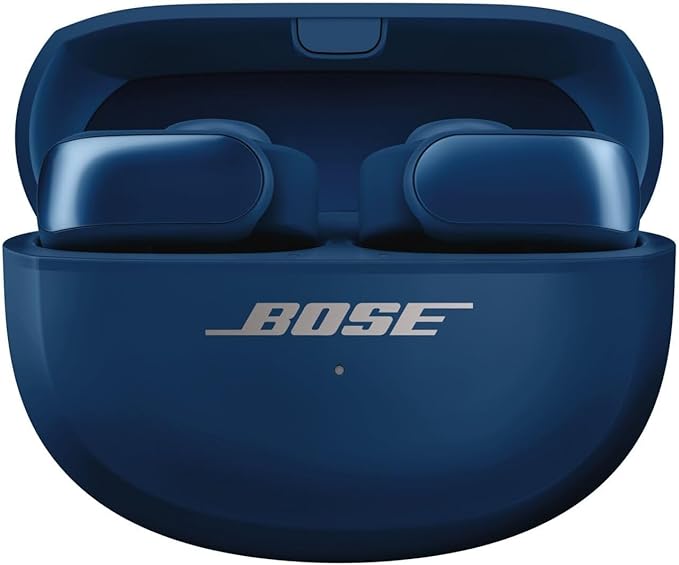 Bose Ultra Open Bluetooth Earbuds, True Wireless Earbuds with OpenAudio for Awareness, Clip On Design for Comfort, Immersive Audio, Up to 48 Hrs of Playtime, Lunar Blue - Limited Edition Color